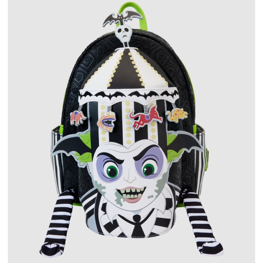 Loungefly Beetlejuice Carousel Mini Backpack Glow In The Dark NWT